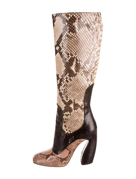 prada womens boots|prada snakeskin boots.